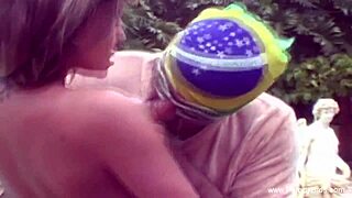 Amateur Brazilian milf gives hardcore handjob turning adventure into sexy frenzy