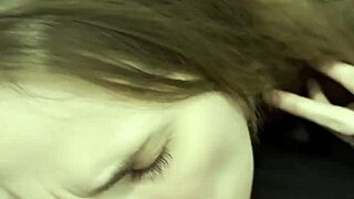 amateur teen slut drops to knees sucking stranger's monster cock at nightclub then swallows cum