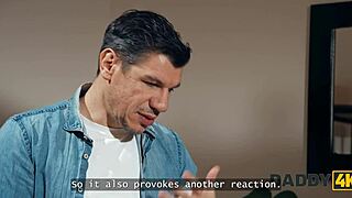 daddy4k slutty gf fucks stepdad while boyfriend unaware