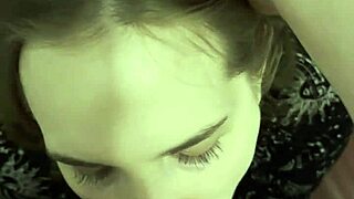 amateur teen slut drops to knees sucking stranger's monster cock at nightclub then swallows cum