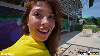 my latina whore's gaping ass begged for my thick cock to stretch it wide outdoors