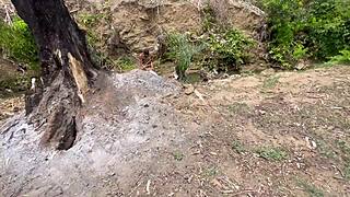 i couldn't resist pounding that fat bbw ass deep in the forest outdoors