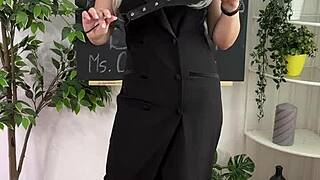 Curvy teacher's emotional BDSM wellness stirs deep fetish cravings