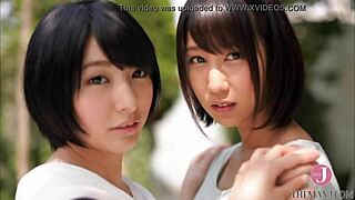 Those popular asian pornstars team up for hot lesbian play and intimate collab