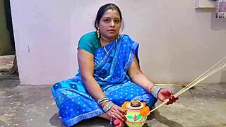 desi college girl bent over kitchen for big cock chudai