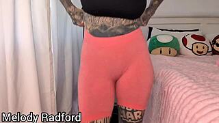 check out melody radford big tits milf in gym tights haul