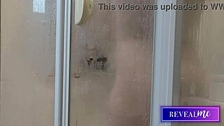 hot italian milf reveals sensual shower bath tits pussy play wet masturbation compilation