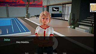 blonde teen and brunette milf play erotic family game