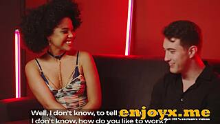 selva the brunette sucks cock deep then rides hard in kitchen chaos