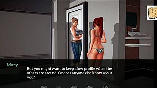 blonde teen and brunette milf play erotic family game