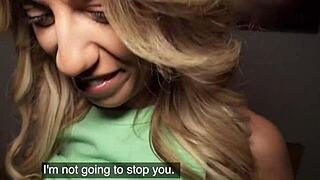 imagine this cute french blonde getting paid to ride cock outdoors in public pickup