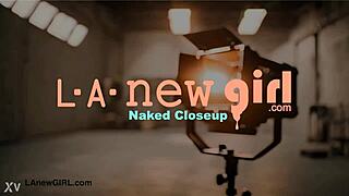 Wow gorgeous asian teen model flaunts her petite sexy body on sofa!