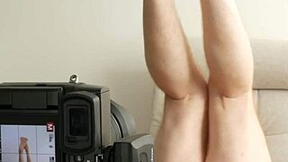 Strips red panties posing for steamy new photoset