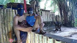 I found that horny ebony bitch in the wild and fucked her big ass pussy hard part 3