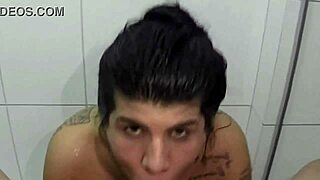 Latina Big Ass Gapes During Shower Blowjob for Friend