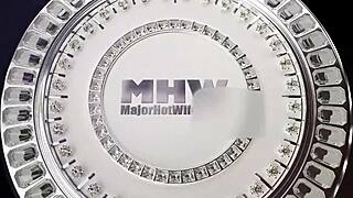 nerdy blonde milf mandy rhea's wet pussy teases rome major's massive black cock for deep pounding