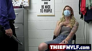 security officer robby echo fucks thief milf brooke banner backroom