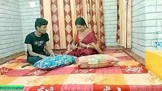 indian mother-in-law caught cheating shares chubby wife with old cuckold in naughty family bang creampie