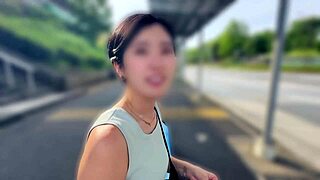 japanese college girl pickup creampie, falling for her mid fuck?!