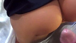 I catch stepsis masturbating with her sex toy up close.