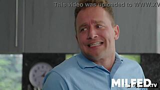 sneaky kitchen ride on blonde milf mother-in-law big tits monster cock goes wrong