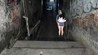 morena slut flashes curves then bends for bareback pounding by favela king post-funk