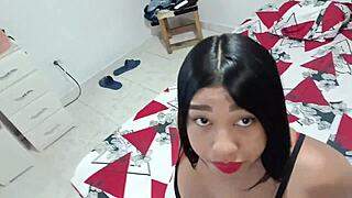 brunette step-cousin keli craves dick in elmo pajamas close-up