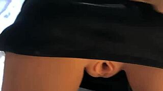 I catch stepsis masturbating with her sex toy up close.