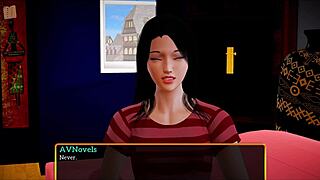 Brunette teen with big ass and tits plays erotic homemade family game