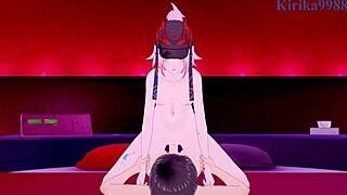 Aglaea Rides Rappa's Cock Raw in Honkai Star Rail 3D Hentai Creampie Frenzy