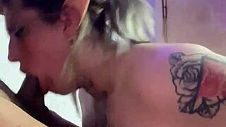 amateur latina with huge natural tits deepthroats black cock first part