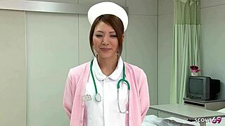 japanese teen nurse hitachi vibrator orgasm in hospital