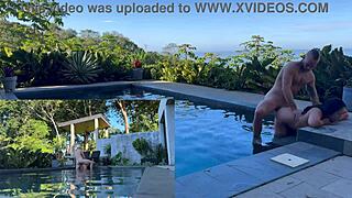 Outdoor Anal Pounding and Deep Blowjob Creampie in Costa Rica