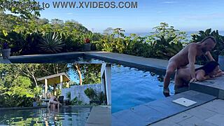 Outdoor Anal Pounding and Deep Blowjob Creampie in Costa Rica