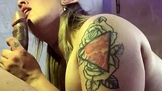 amateur latina with huge natural tits deepthroats black cock first part