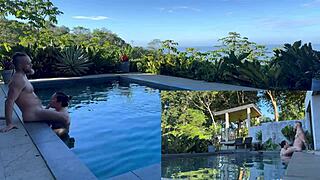 Outdoor Anal Pounding and Deep Blowjob Creampie in Costa Rica