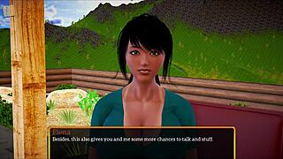 Brunette teen with big ass and tits plays erotic homemade family game