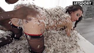 i push russian nataly gold's limits with deep rough anal ass to mouth face fucking