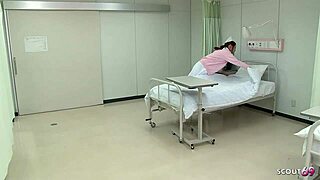 japanese teen nurse hitachi vibrator orgasm in hospital