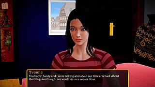 Brunette teen with big ass and tits plays erotic homemade family game