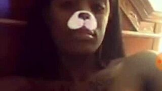 Hushh Ebony's Massive Tits Bouncing for Cash on Instagram