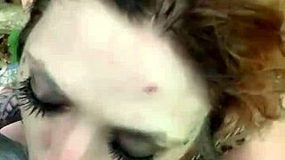 caught in forest she begs for big black cock rough domination