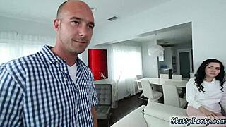 Why do partying teens orgasm hard after deepthroat sitter's group special?