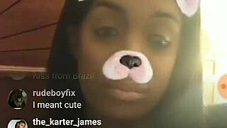 Hushh Ebony's Massive Tits Bouncing for Cash on Instagram