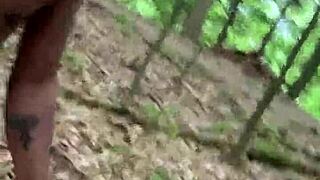 caught in forest she begs for big black cock rough domination