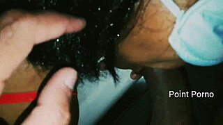 WIDE-OPEN MOUTH AUNTIE GAGS ON THROBBING COCK DEEPTHROAT STYLE!