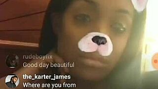 Hushh Ebony's Massive Tits Bouncing for Cash on Instagram