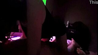 he gives his latina redhead a quick bedroom doggystyle pounding
