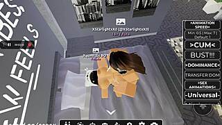 Futa girlfriend pounds her huge tits lover's tight pussy relentlessly