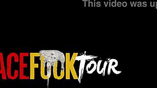 thick latina's big tits bounce as monster cock face fucks her upside down rough